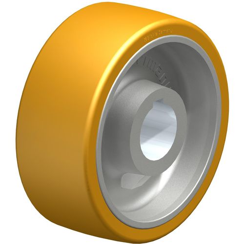 Колесо с цельной шиной серии GTHNЧугун с полиуретановым покрытиемдля тяжелых нагрузок