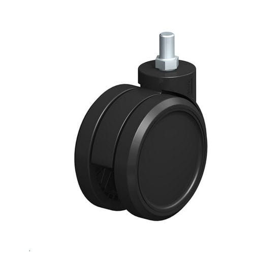 Ролики поворотные серии ЛКДБ-ПУАс резьбовой шпилькойс тормозоммалошумные