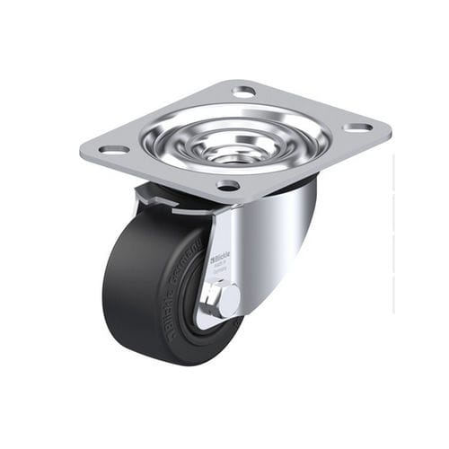 Поворотный ролик серии LE-POEVоснованиена шарикоподшипникес тормозом