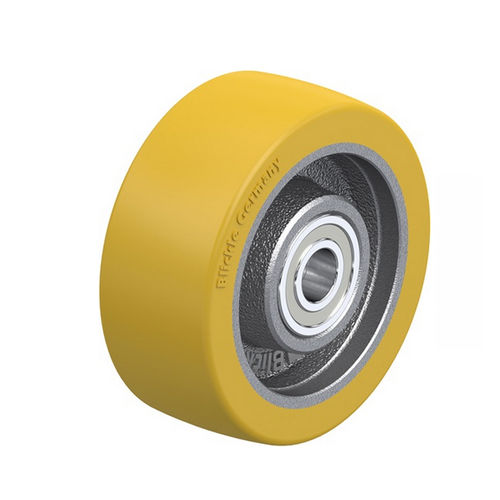 Колесо с цельной шиной серии GTHчугунное для тяжелых грузов, не оставляющее следов