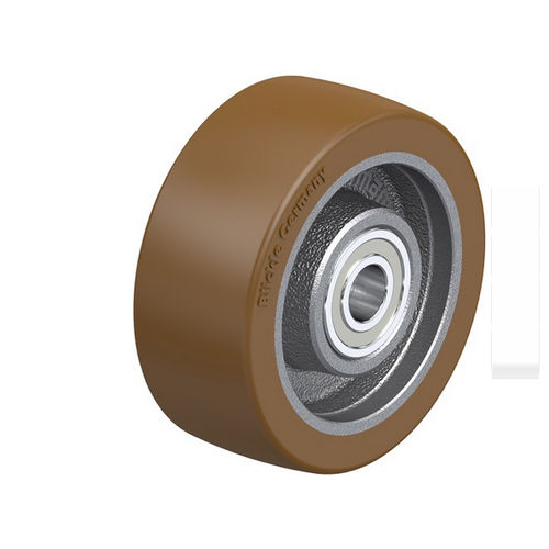 Колесо с цельной шиной серии GB из полиуретана для тяжелых грузов, не оставляющее следов