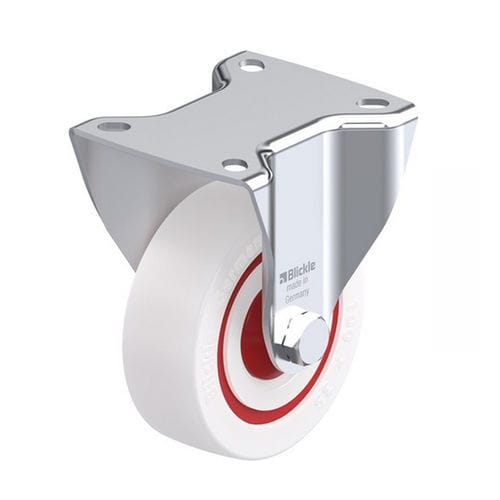 Фиксированный ролик серии BK-POWстерженьмоноблочное крепление с центральным отверстием