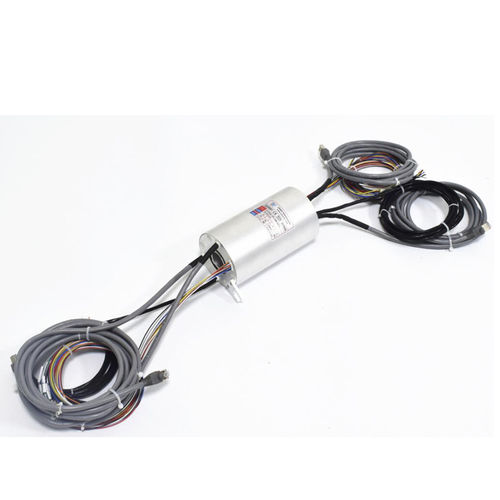 Контактное кольцо Gigabit Ethernet ECN025-10P1-08S-02EGсквозное для упаковочной машиныдля измерительных приборов