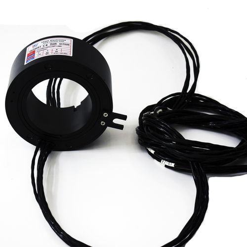 Контактное кольцо с полым валом ECN080-02P2-03P1-09Sдля робототехникидля ветряной турбиныдля антенн радара