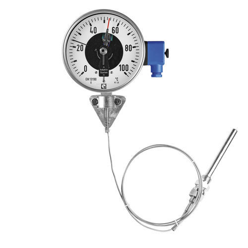 Термометр расширения газа GFU 160циферблат, нержавеющая сталь