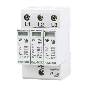 Разрядник для защиты от перенапряжений класса II VP C30 600/3для электроустановоккомпактный варистор