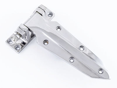 Edge-mounted hinge AIRS-1470stainless steelscrew-inmirror polished