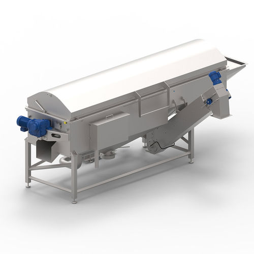 Машина для мойки овощей с автоматической очисткой барабанов