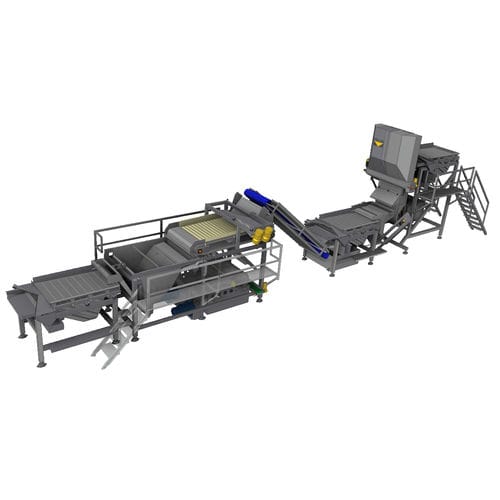 Green pea processing line