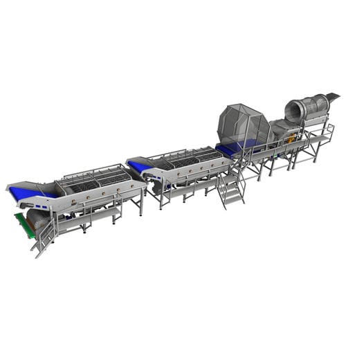 Spinach processing line