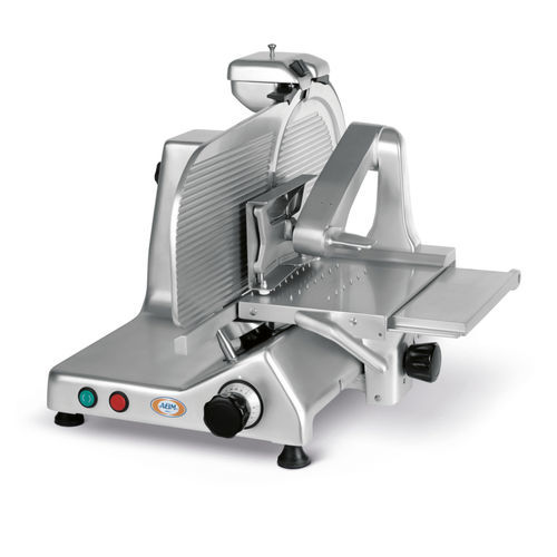 Машина для нарезки ветчины UNI 350 / 370 Sполуавтоматическая, с круговым ножом, нержавеющая сталь