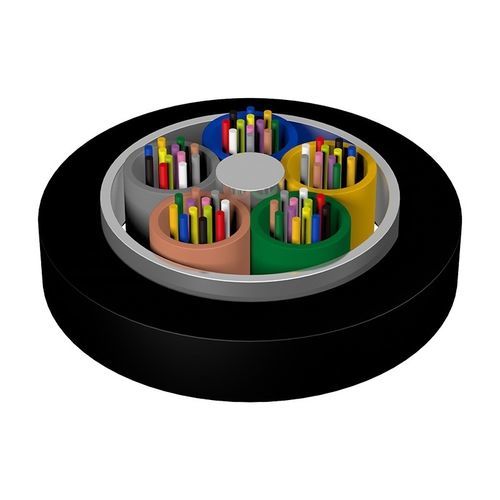 Оптический кабель для передачи данных GYKTSArmoredrodent, многожильный