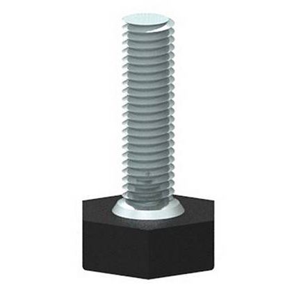 Ножка станка алюминиевая, выравнивающая, с резьбой