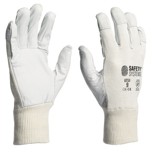 Механические защитные перчатки GT53 для работы из маслостойкой кожи