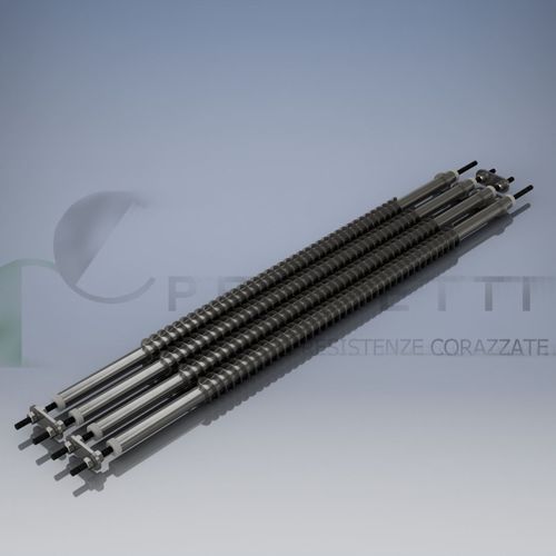 Tubular heating element finnedinoxsteel