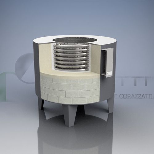 Heat treatment furnace dryingcuringslag remelting