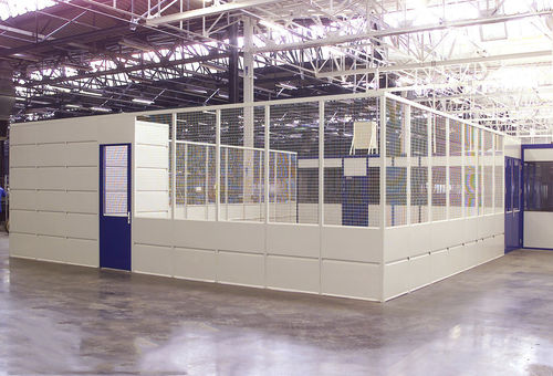 Металлическая сетка для перегородки мастерскоймодульная