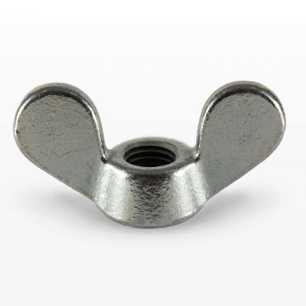 Барашковая гайка DIN 315, чугун, никелированный, нержавеющая сталь