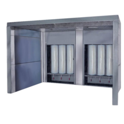 Open powder coating booth for aeronautical applicationsfor vehiclesfor parts