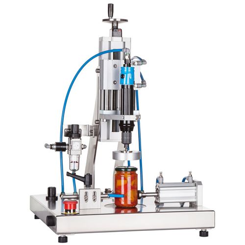 Укупорочная машина пневматическая полуавтоматическаядля стеклянной тарыдля крышек твист-офф