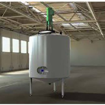 Емкость с контролем температуры нержавеющая цилиндрическаядля пищевого применения