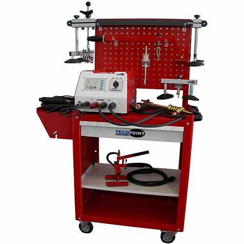 Система кузовного ремонта на тележке со сварщиком