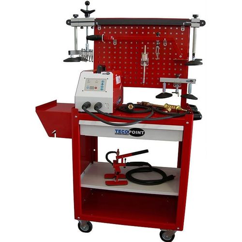 Система кузовного ремонта стальная на тележкесо сварщиком