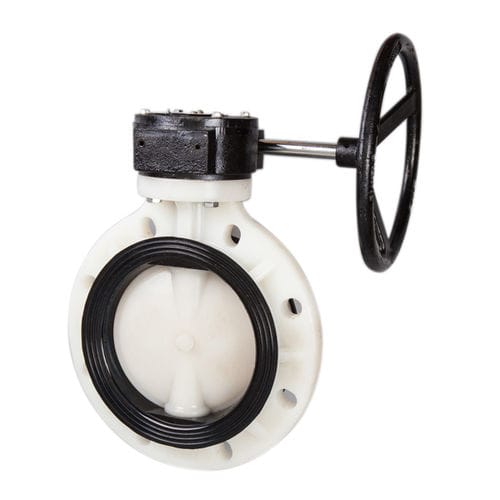 Поворотный затвор с маховиком для химикатов