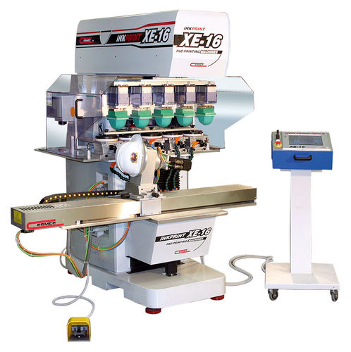 Pad printing machine with closed ink cup automaticfive-colorfor hardhats