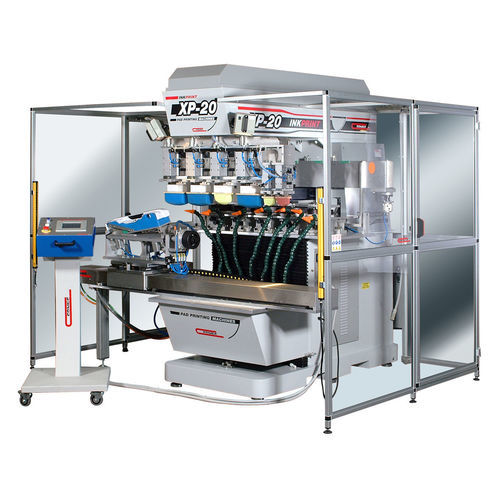 Pad printing machine with hermetic ink cup automaticsix-color