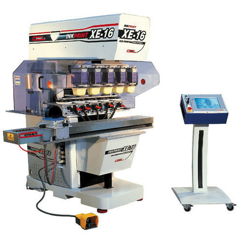 Pad printing machine with hermetic ink cup automaticfour-colorpaper cube