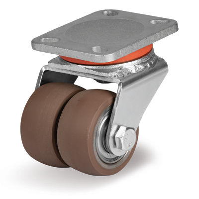 Колесо с цельной шиной TR-PowerВысокополиуретангладкий корпус