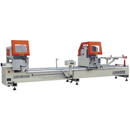 Пила торцовочная двусторонняя LJZ2-500×4200(5000)циркулярнаяпо алюминиюс автоподатчиком