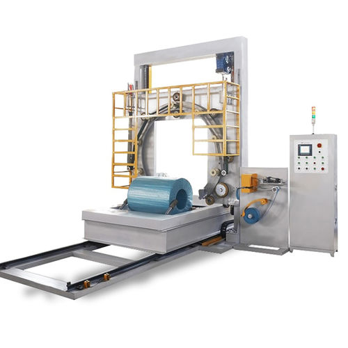 Rotary ring wrapping machine FPW-800automaticfor wire coilsstretch film