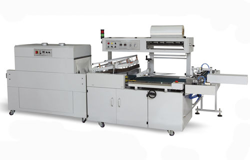 Полностью автоматическая машина для упаковки в термоусадочную пленку FP-400LC+SH-450C с горизонтальным запечатывающим стержнем