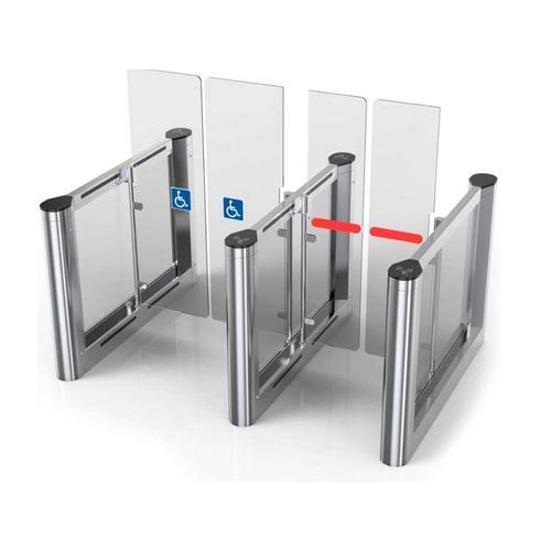 Распашные ворота GALEA Hautomaticдля контроля доступаиз поликарбоната