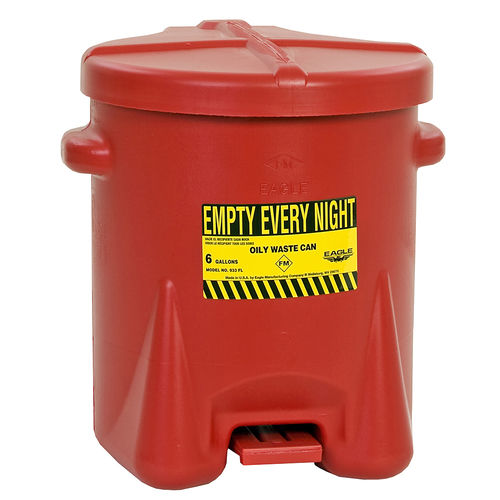 Контейнер для мусора полиэтиленовый серии 933, 935 для отработанного маслакруглая крышка с педалью