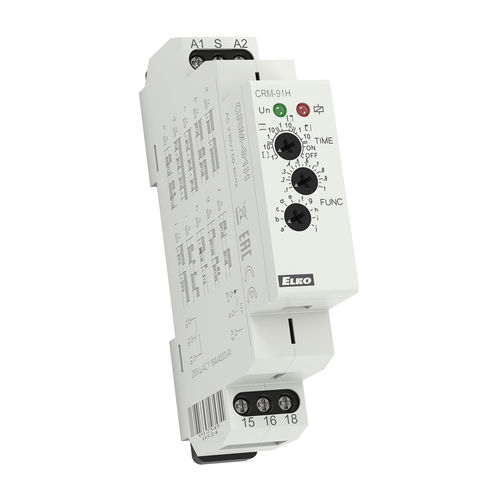 Electronic time relay CRM-91Hmulti-functionDIN rail mounted