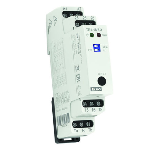 Temperature monitoring relay TR1-182 NO/NCAC/DC