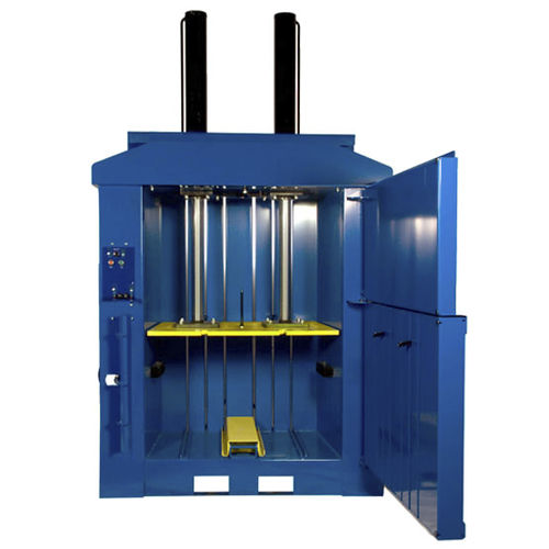 Вертикальный пакетировочный пресс МФ-450 с фронтальной загрузкой для отходов