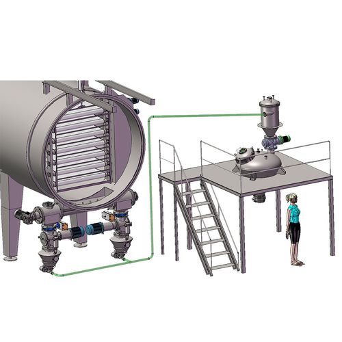 Сушилка перегретым паром BVDвакуумное распылениенепрерывного действия