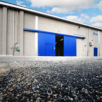 Раздвижная дверь из нержавеющей сталимеханизированнаяпромышленная