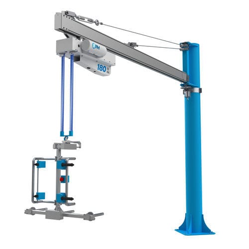 Manipulator with pneumatic drive HELPFULwith gripping toolforkfor lifting