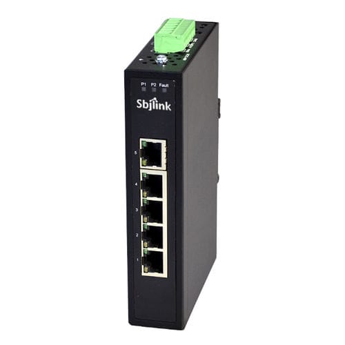 Неуправляемый коммутатор Ethernet RPT-1005-X45, порты 10/100BaseT(X), DIN-рейка