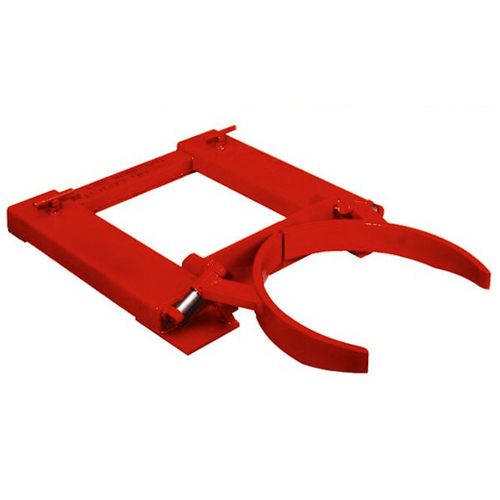 Forklift truck materials handling clamp for steel kegs
