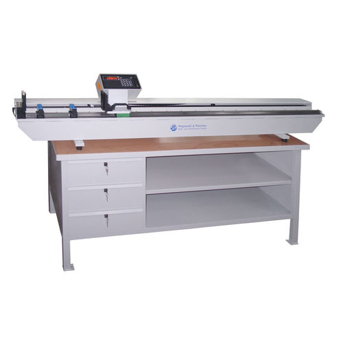 Length measuring machine for cablestubestrip