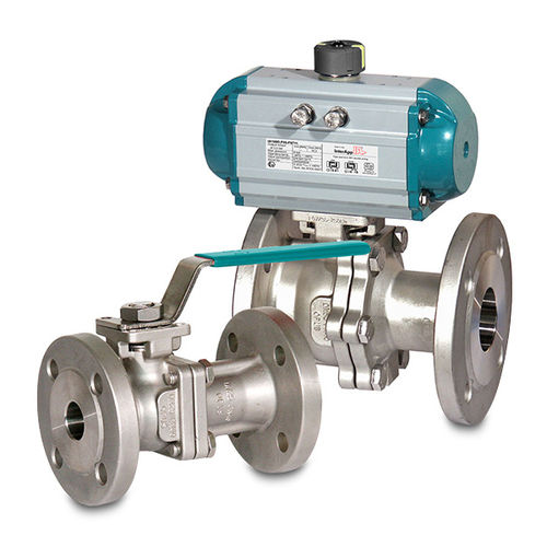 Кран шаровой БВО22рычажныйпневматическофланцевый