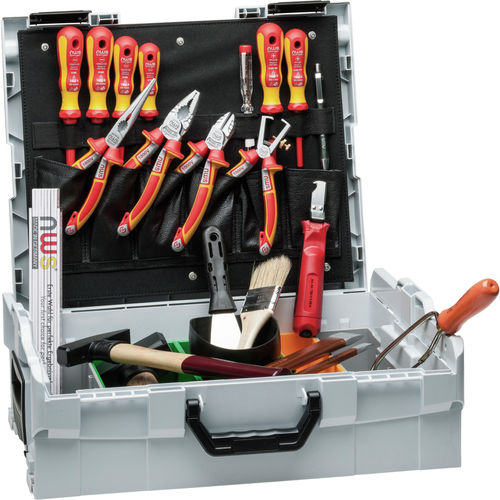 Plastic tool case 327-23with handlesfor electricians