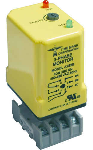 Реле контроля напряжения 85–480 В | Серия 252 потеря фазытрехфазныйдля электродвигателя
