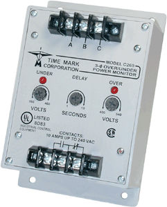 Over-voltage monitoring relay 1.5 - 6 W | 269 under-voltageSPDTthree-phase